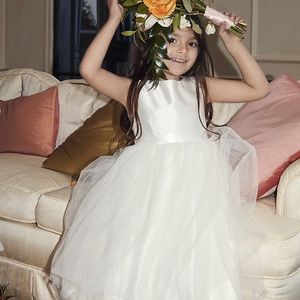 White Flower Girl Dress